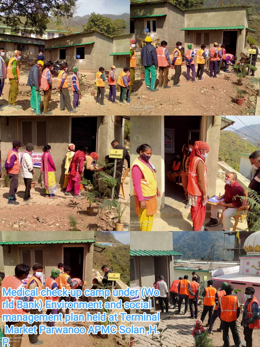 hpsamb's tweet photo. #Health #Camp for construction work at Market Yard #Parwanoo #APMC Solan #HPSAMB https://t.co/zgWLheGbkQ