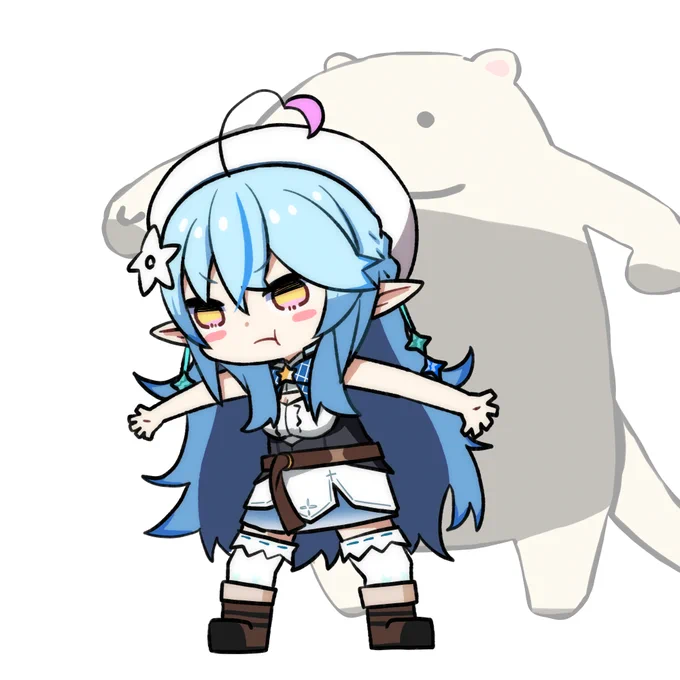 #LamyArt 
威嚇するラミィちゃん 