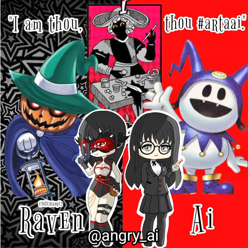 angry_ai's tweet photo. #ArtAai (yes double "a")
this is now my art tag!
#persona5 inspired you will understand if you'll read the quote!My arcana is Magician
#Pyrojack & #JackFrost are my starters.Lastly my codename is Raven. U'll see my color scheme for my vtubemodel #Vtuber #VTuberUprising #ENVtuber https://t.co/shHHdtfZWh