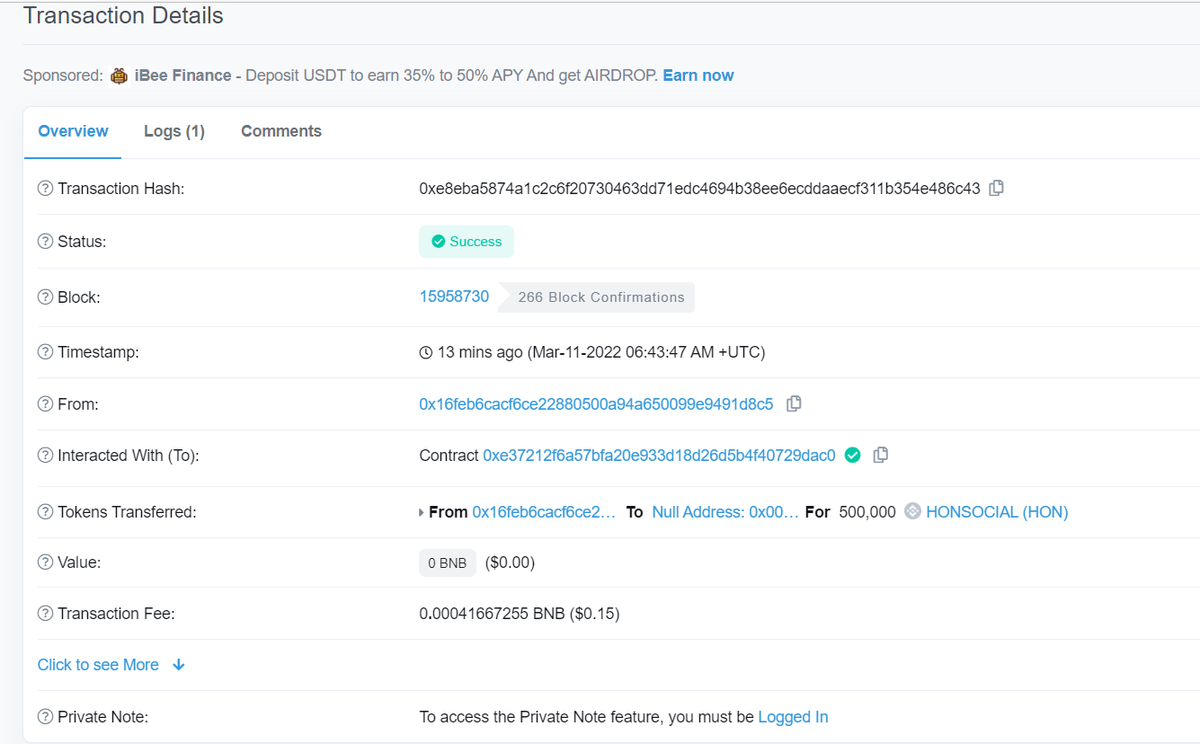 bsc_honsocial's tweet photo. Because our social network has not yet started and we don't need so many tokens, the team decided to destroy 500,000 HON from 5% of wallets. valued at $4200 🙌🙌 https://t.co/1VO6Edr2zc