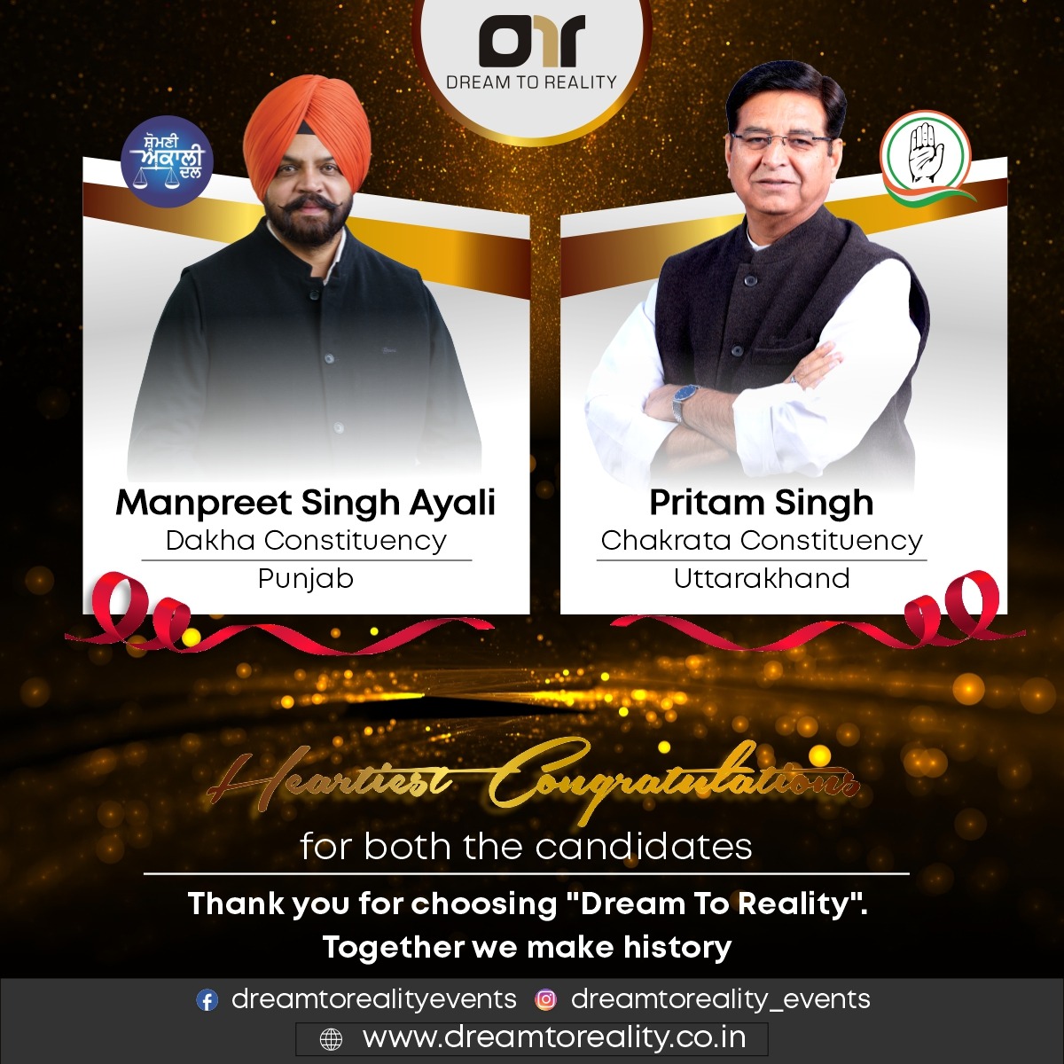 itisjaisingh's tweet photo. Congratulations to @pritamsinghinc  and @manpreetsinghayali for your spellbounding victory. Thank you for showing your trust in me and my team. 
#elections2022 #elections https://t.co/0rKP3jinWD