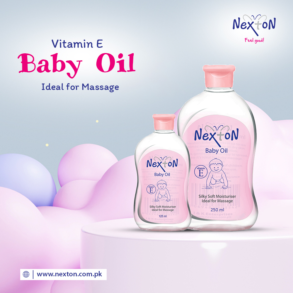nextonpk's tweet photo. Our calming blend of Vitamin E enriched oil is a perfect way to moisturize baby’s delicate skin.
𝗡𝗼𝘄 𝘆𝗼𝘂 𝗰𝗮𝗻 𝗯𝘂𝘆 𝗢𝗻𝗹𝗶𝗻𝗲
https://t.co/SWS341TUgl
#Nexton #Baby #Oil #soft_Skin #Beauty #Feel #Good #pink_Baby_Oil #shine #clean https://t.co/EqWTQgevH3