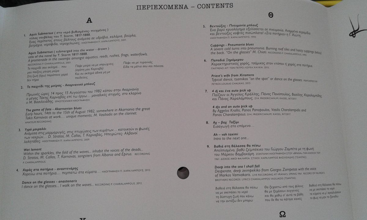 για αυτή την καταπληκτική ανάμειξη παράδοσης, μοντέρνου πειραματισμού, ιδιοσυγκρασιακής φλυαρίας και προσωπικού οράματος (για όσα αγοράζετε βινύλια) εδώ <a href="/rekemrec/">rekem</a> και εδώ <a href="/kkilimis/">Κostis Κilymis</a> //