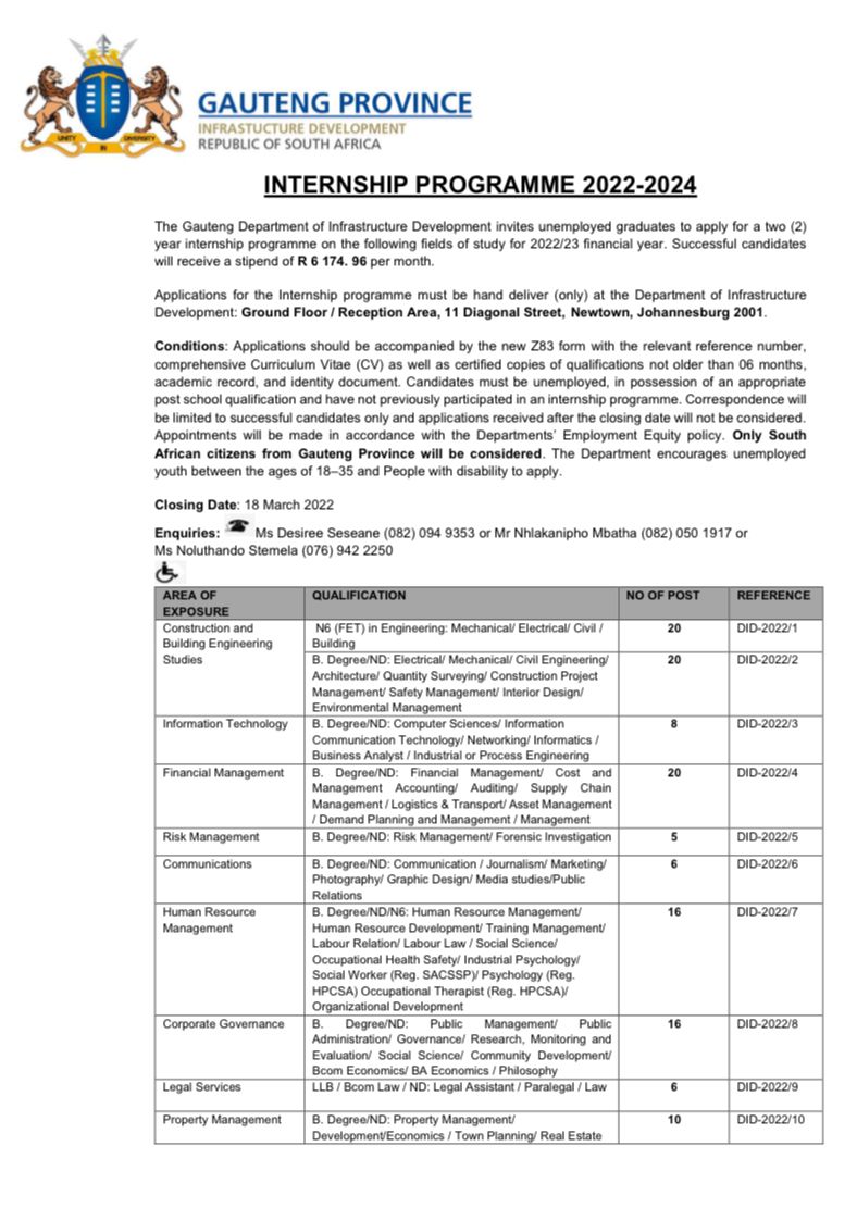 GPInfrastructure on Twitter "Amended Internship advert. Please don't