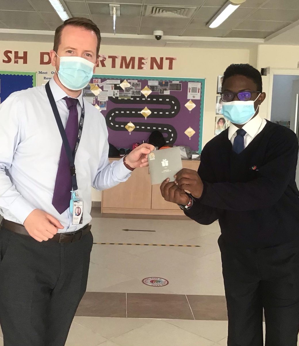 EnglishHis's tweet photo. Congratulations to our Spelling Bee 🐝 winners who received their prizes this week! 0mer (Yr11) took first place and won a 150aed voucher. Eva (Yr8) came second and won a 100aed voucher and Omar (Yr9) came third and won a 50aed voucher. Well done everyone! 🏆 @HISDubai https://t.co/M7GJvfeJFl
