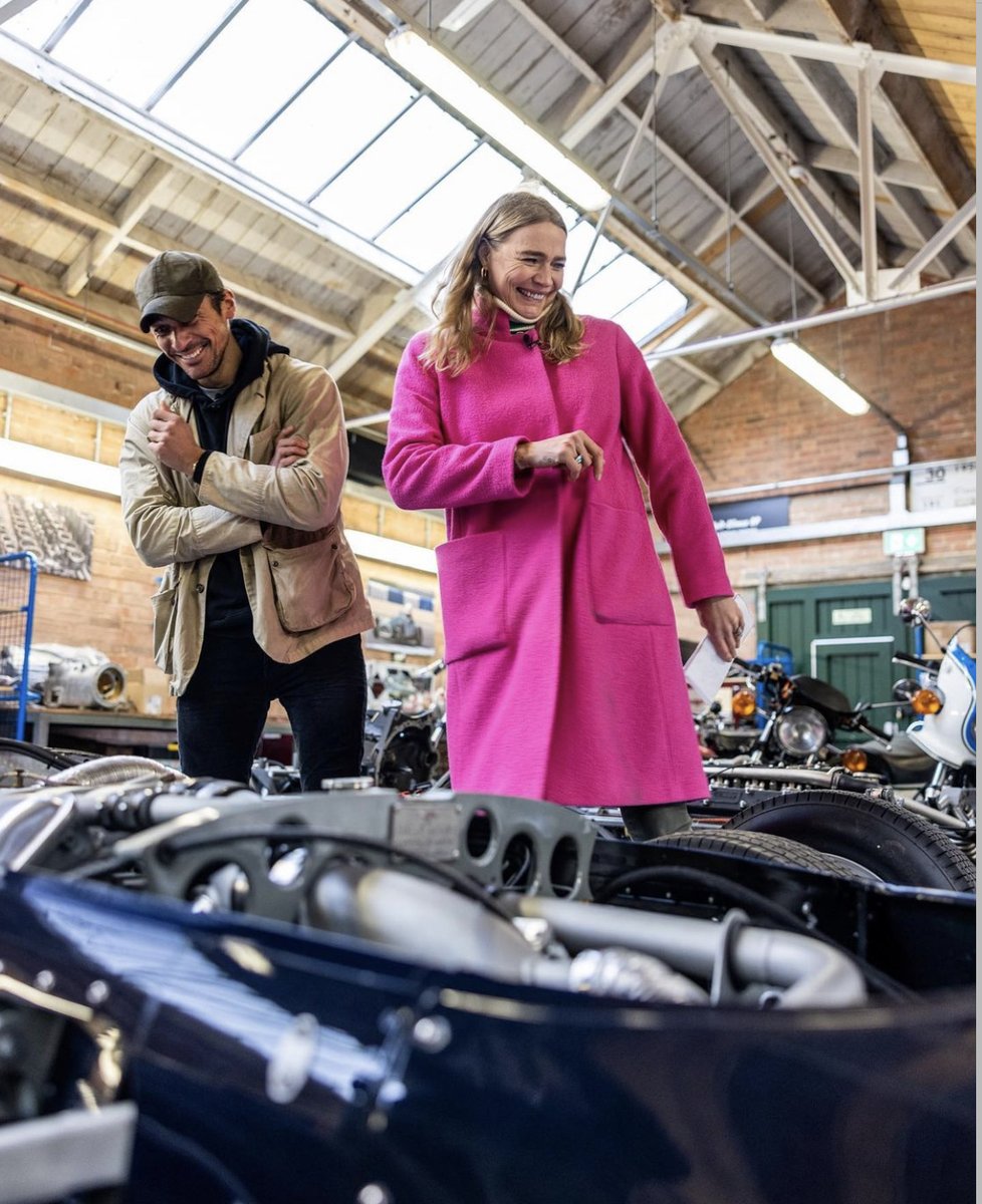 👀 
Do you recognise the workshop? 

Check out <a href="/kiddsweetshop/">Kidd In A Sweet Shop</a> on Monday to see <a href="/RealJodieKidd/">Jodie Kidd</a>  and <a href="/DGandyOfficial/">David Gandy</a> doing their thing… 

It’s one not to miss… #KiaSS 
Bicester Heritage <a href="/BicesterH/">Bicester Heritage</a>