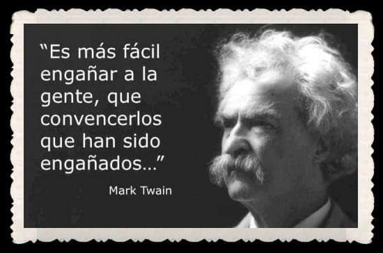 rafareynosothon's tweet photo. - Es más fácil engañar a la gente,
- Que convencerlos que han sido engañados... https://t.co/zwuDrKevyy