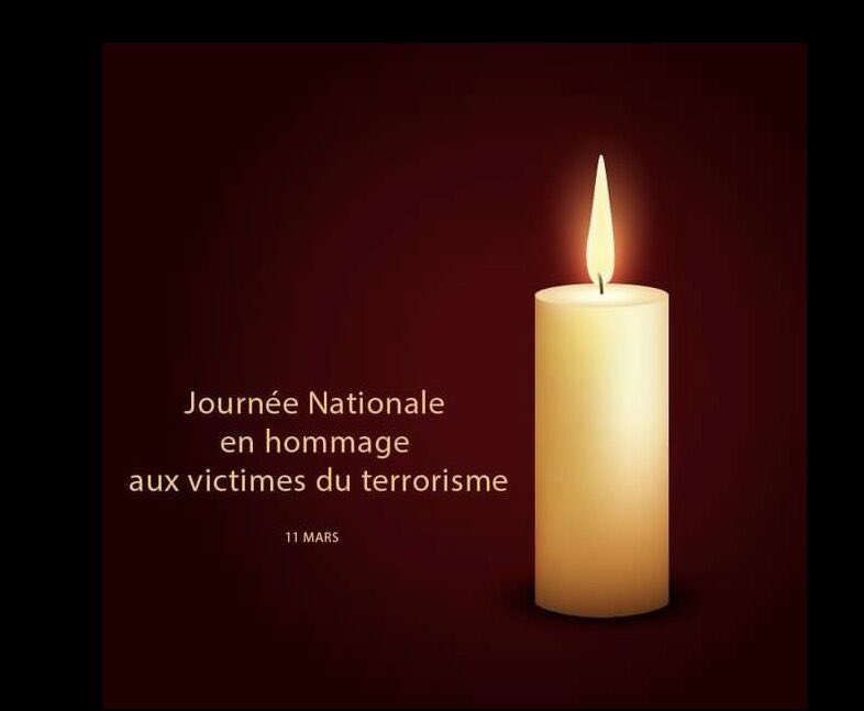 3ème Journée Nationale d’hommage aux victimes de #terrorisme #11mars
#neverforget 
Mes pensées vont aujourd’hui aux victimes, aux survivants, à leurs familles et à leurs proches
<a href="/Interieur_Gouv/">Ministère de l'Intérieur</a> 
<a href="/SG_CIPDR/">SG-CIPDR</a> 
<a href="/Sante_Gouv/">Ministère de la Santé</a> 
<a href="/arnaud_lancon/">Arnaud Lancon</a>
<a href="/HaimKorsia/">Haïm Korsia</a>