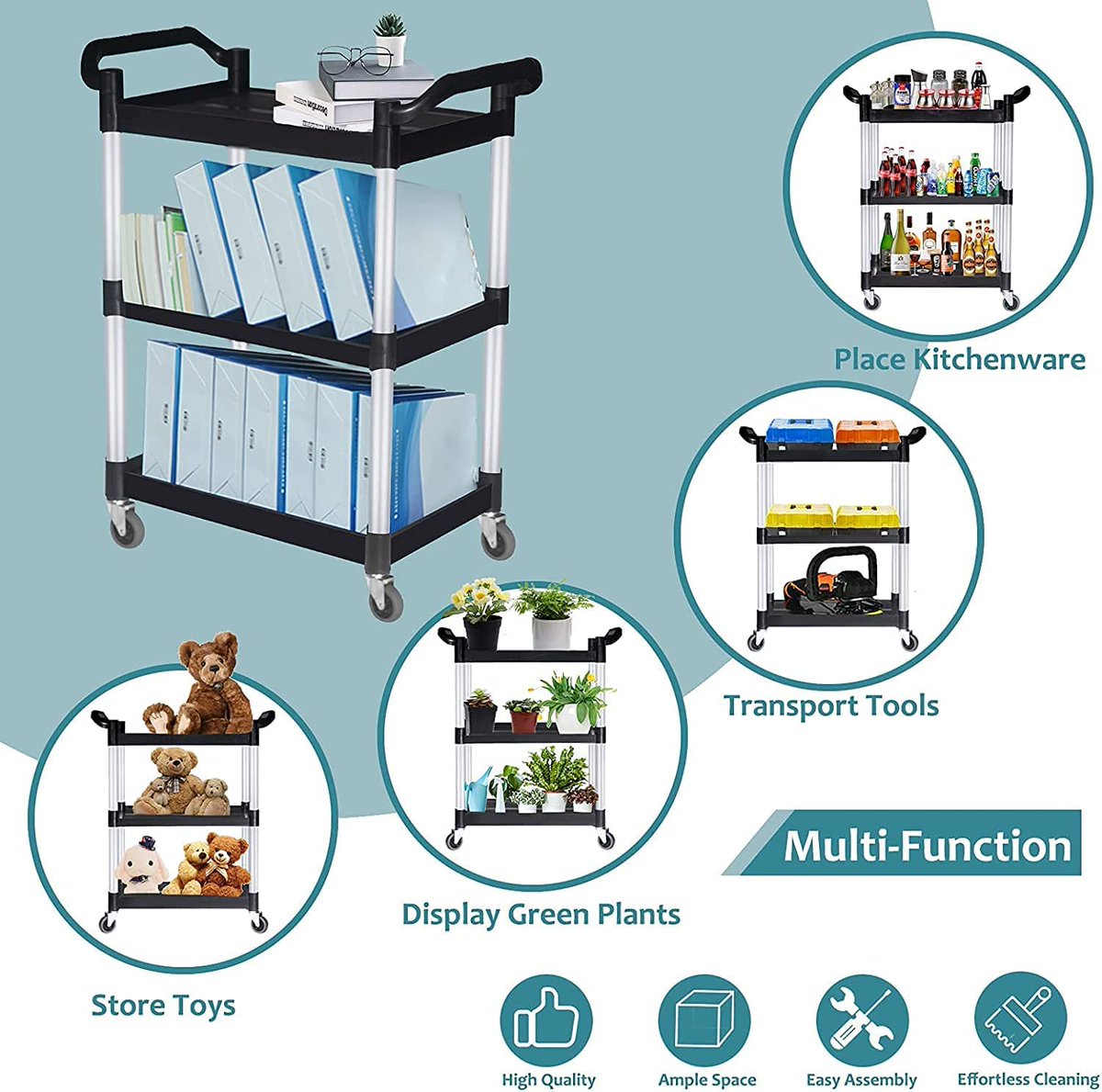 Makeronly2's tweet image. Food Service Cart from Amazon for sale! welcome to visit our shop : amazon.com/ANRYAGF-Utilit…