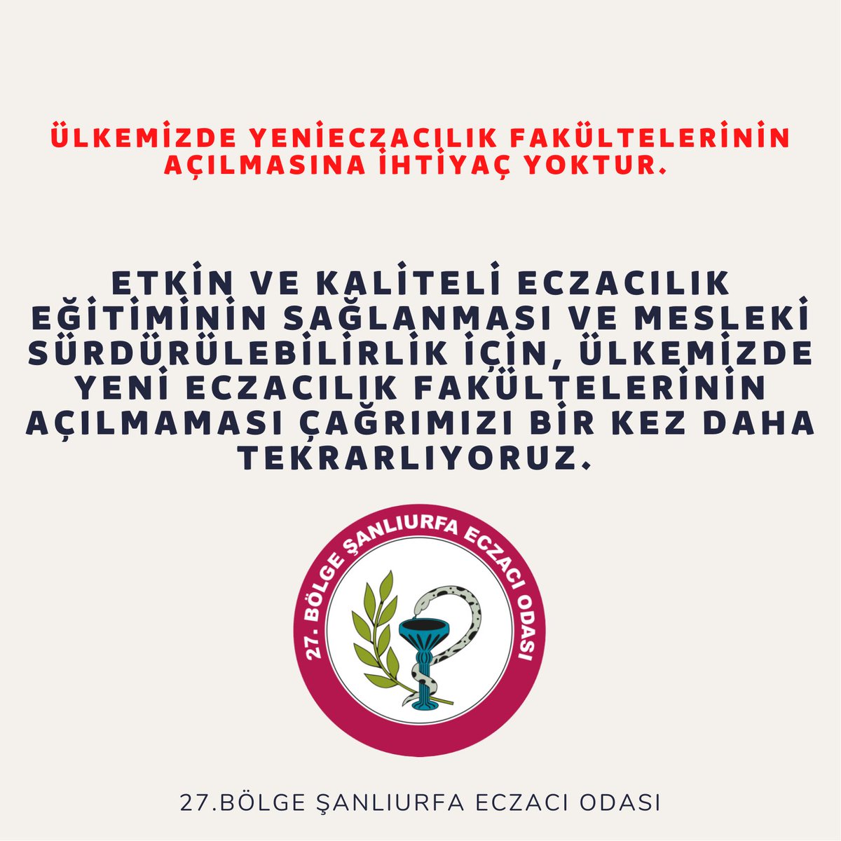 Şanlıurfa Eczacı Odası (@urfaeo) on Twitter photo 