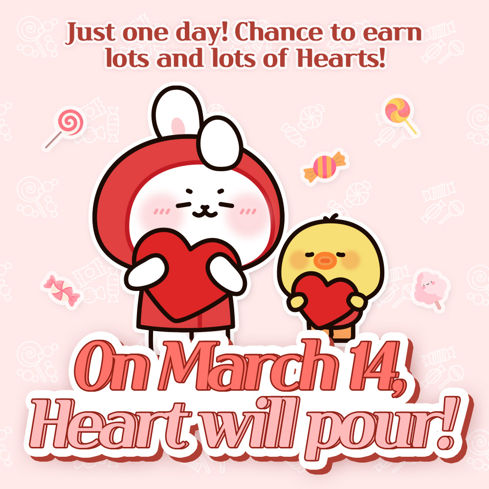 kpopidol_en's tweet photo. 🍬White Day Event🍬

[Pouring Heart Bonus]
💘 300 Attendance Hearts
💘 Lucky Heart Box
💘 Heart 1+1 Promotion
👩‍❤️‍👩 Double Hearts on Friends Hearts
 ⛽ Double Hearts on Offerwall
📺 Video ads 45❤

[Event Period]
⏰March 14

📲Join us!
https://t.co/1UNGZ5i3mC

#CHOEAEDOL #WhiteDay https://t.co/vOfK1BvdtL