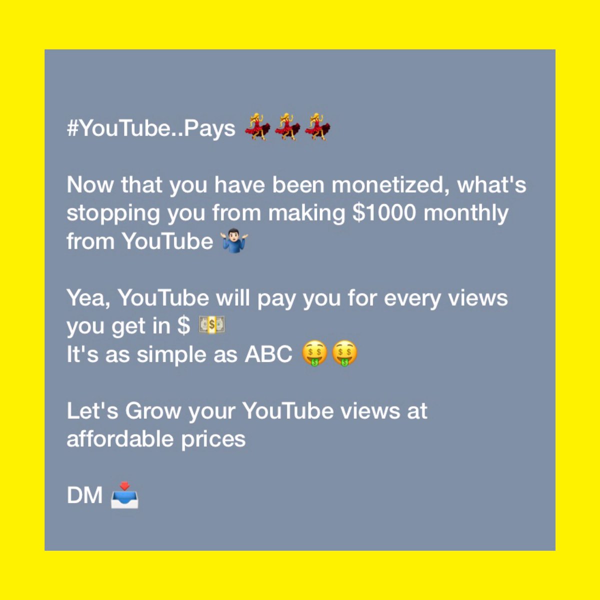 Sirfreshsemi's tweet photo. Dear Music Artists, YouTubers &amp; brands.

Do you need organic streams on Audiomack, Spotify, iTunes etc, Organic YouTube subscribers &amp; views? TikTok &amp; Instagram followers, Twitter trends &amp; promo? send a Dm or WhatsApp https://t.co/bsi5hMe4lw https://t.co/Ows6Un5OPB