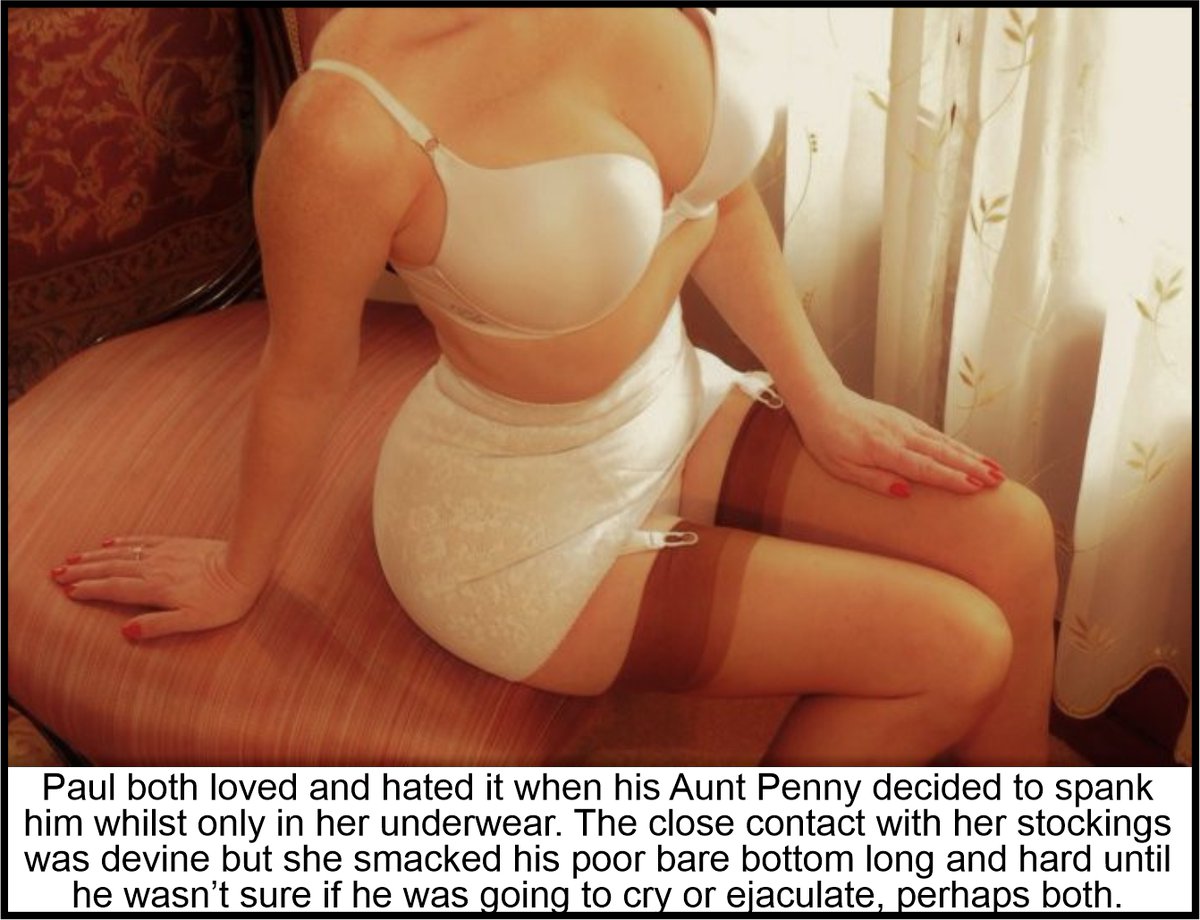 DaveBrown2901's tweet photo. Here are a few more of my captions added to some great images. #fmspanking #otk #seamedstockings #strictaunt https://t.co/diUNshCsD0