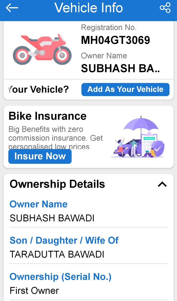 Ambernath_ACF's tweet photo. @eGovMaharashtra @DGPMaharashtra @maharashtra_hmo @ThaneCityPolice 
Ambarnath #TrafficSutar found misusing Police logo on his private motor cycle bearing MH04-GT-3069, surprise 2see Traffic Mr Sutar driving motor cycle without Insurance.Request #CPTHANE &amp; #DCPTRAFFIC 4action. https://t.co/3kh84tjzJu