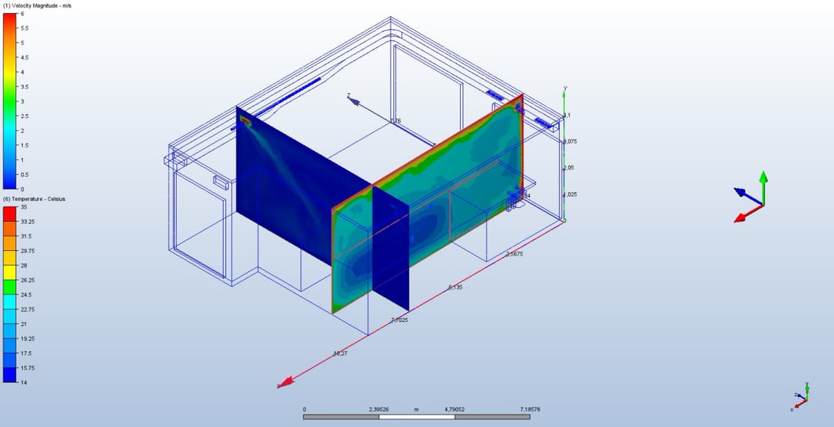 oix_automation's tweet photo. Cálculo de dinámica computacional de fluidos #CFD, #difusíon de con elementos by @schako, #difusorlineal DSC-I-PLASTER, #multitoberas WGA-V, y #difusor DBB-R, para poder simular el comportamiento que.... #showroom #smarthome #domotica #loxone #knx #schako.
https://t.co/NN68KY06zp https://t.co/Qq3bE24RpL