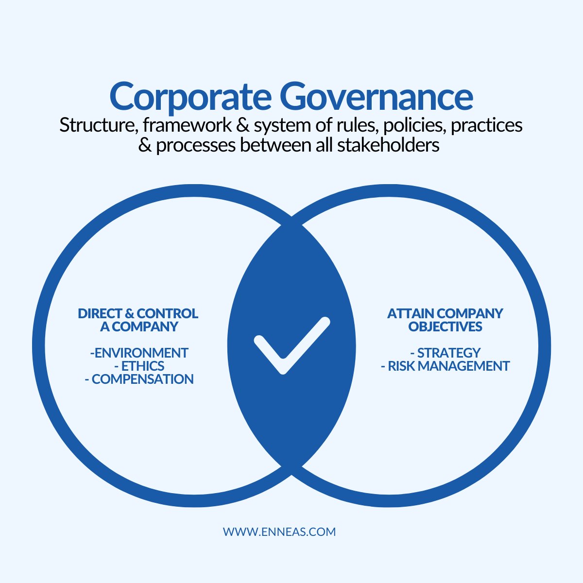 oblacoste's tweet photo. These Corporate Governance principles enable boards of directors to manage, verify and monitor the structures and behaviour of the management teams. 🌎

#enneasconsulting #boardofdirectors #board #corporategovernance #businessdevelopment https://t.co/VTQwGq6pmS