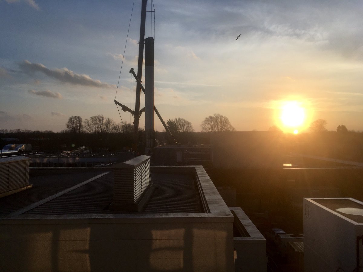 Dawn over Royal Preston Hospital. I get out today. Thank God!