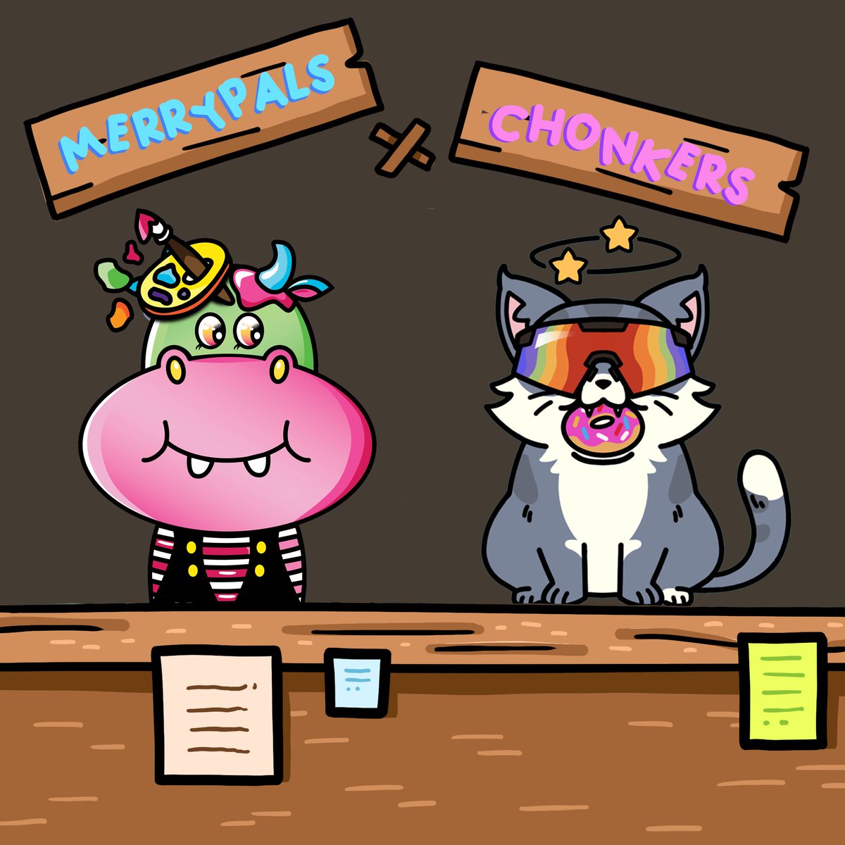 MerryPals's tweet photo. We’re also giving out 3 x WL spots from Chonkers and 3 x MerryList from Us.

🌈Follow @MerryPals &amp; @Chonkers_NFT 
🌈Like &amp; Retweet!
🌈Tag 3 friends!

⏳24 Hours

#NFTCommunity #NFTdrop #nftart #nftcollector #NFTProject #MerryPals https://t.co/TNLKLfhljA