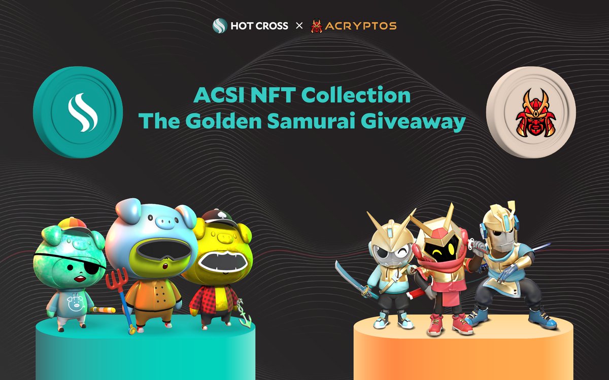 hotcrosscom's tweet photo. 🎉 Celebrating the launch of The Golden Samurais NFTs!

- Like ❤️  + RT ♻️ 
- Tag 3 friends
- Follow @hotcrosscom &amp; @acryptosdao 
- Join https://t.co/zvo6Ta86Xa
- Join https://t.co/ki4UVscA7U
- Mint 🔗 https://t.co/dOtTE7Y4QG
- ⏰ 11 Mar 0900 UTC
- 🎁 NFT x 5

#giveaway #partner https://t.co/i8E9RX7FPA