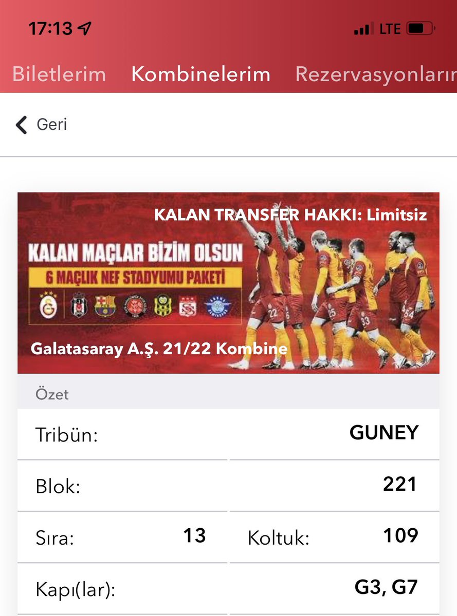 Galatasaray/Beşiktaş maçı için 2 adet bilet mevcut #ultrAslan