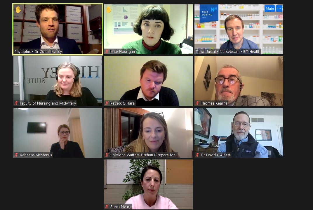 Conor Kerley PhD, RD (@conorkerley) on Twitter photo Delighted to take part in a clinical innovation panel discussion with RCSI
Organised by <a href="/fahyberry/">Gill Berry 💙</a> <a href="/ThomasKearns12/">Professor Thomas Kearns🇮🇪🇪🇺🇪🇦</a> <a href="/TimoUustal/">Timo Uustal</a>
Honoured to be amongst some heavy hitters <a href="/DrDave01/">David E. Albert, M.D</a> <a href="/Sonia_Neary/">Sonia Neary</a> <a href="/ksajeesh/">Sajeesh Kesavan</a>
This screengrab has me looking like Shane MacGowan or Father Jack Delighted to take part in a clinical innovation panel discussion with RCSI
Organised by <a href="/fahyberry/">Gill Berry 💙</a> <a href="/ThomasKearns12/">Professor Thomas Kearns🇮🇪🇪🇺🇪🇦</a> <a href="/TimoUustal/">Timo Uustal</a>
Honoured to be amongst some heavy hitters <a href="/DrDave01/">David E. Albert, M.D</a> <a href="/Sonia_Neary/">Sonia Neary</a> <a href="/ksajeesh/">Sajeesh Kesavan</a>
This screengrab has me looking like Shane MacGowan or Father Jack