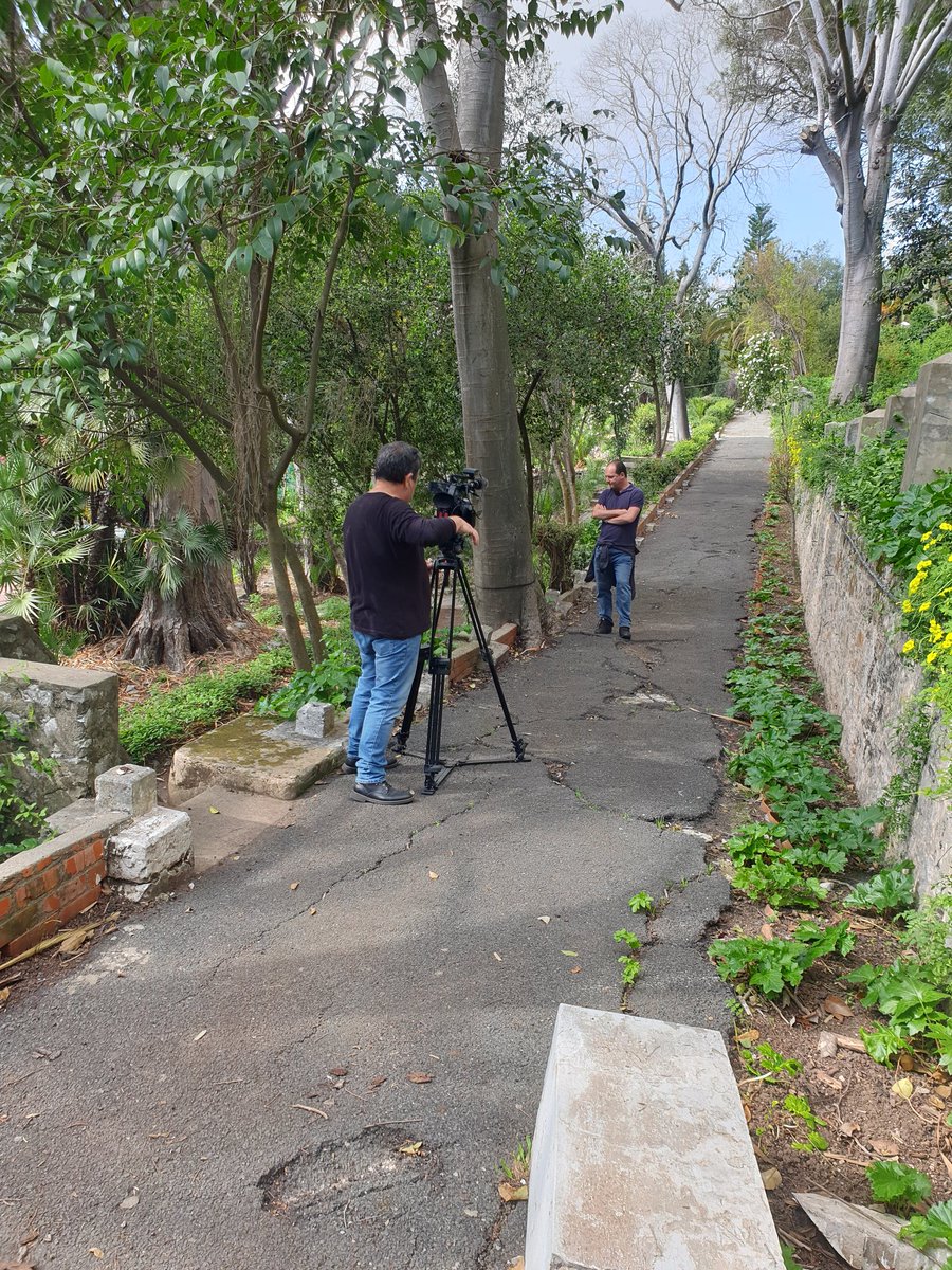ThinkingGreenGI's tweet photo. More filming today: Everything you need to know about the Mount... join Carl Viagas as he walks you round the site for the upcoming season of "Rock Explorers". Past, future, history & natural environment ๐ณ๐ฟ๐ฆ๐
#rockexplorers #themount #gibraltargem https://t.co/T49xWz8YpP