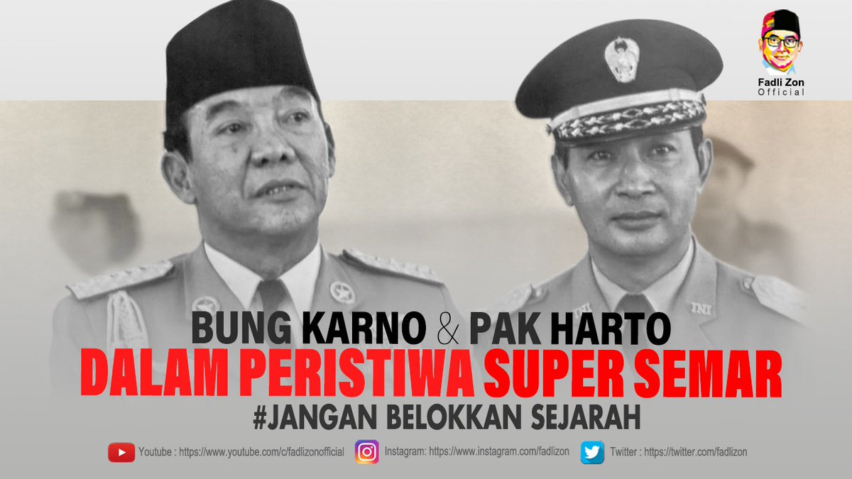 Edisi #fadlizonofficial 'Bung Karno & Pak Harto Dalam Peristiwa Supersemar #JanganBelokkanSejarah 

Simak di #fadlizonofficial :

youtu.be/4l_9Pi0OQeg