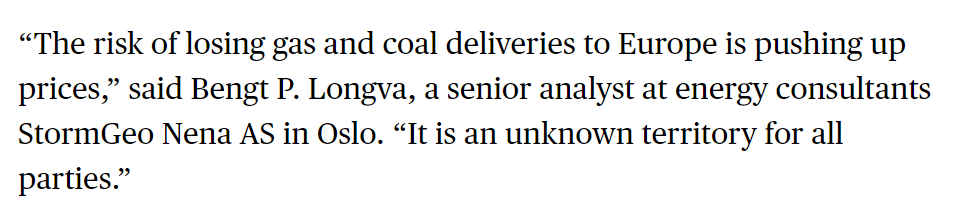 nena_no's tweet photo. Senior Analyst, Bengt Longva features in the latest article from Bloomberg LP - 'Europe Braces for More Record-High Power Prices This Spring'

Subscribed to Bloomberg? Read the article here: https://t.co/zzSE2r8CWE https://t.co/teC6mLgm8B