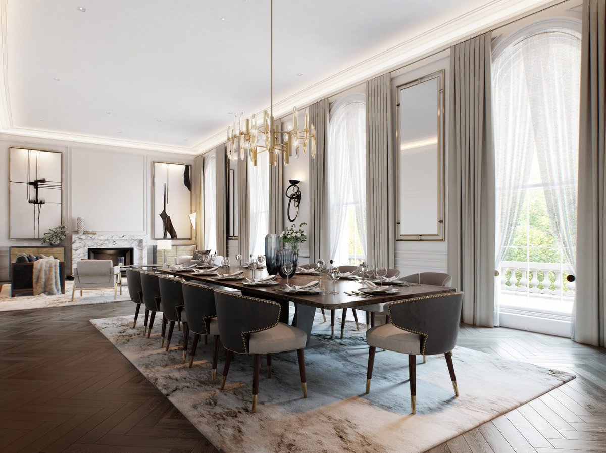 lightdesint's tweet photo. Natural light and a perfectly designed lighting scheme work together to create this luxurious, bright, open space in Regents Crescent⁣
⁣
Design team: Millier London and @pdparchitects 
⁣
#lightingdesigninternational #lightingdesign#lighting#lightingdesignideas #regentscrescent https://t.co/iBXzHMT3DT