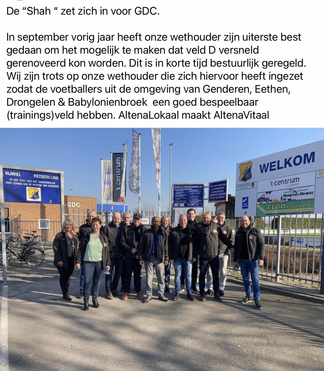 <a href="/AltenaLokaal/">AltenaLokaal</a> gaat voor #Altena vitaal! Ook voor alle clubs in de regio een actief en zichtbaar resultaat!