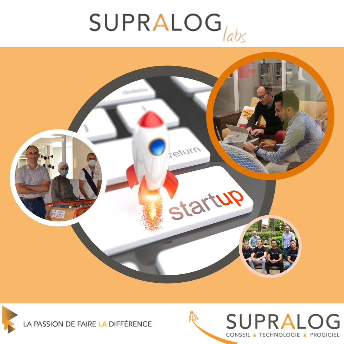Supralog's tweet photo. En ce jour du #startupday, @Supralog  a choisi de mettre à l'honneur les #start-up qu'elle accompagne avec le SUPRALOG LABS !🤝

Merci à @Silex_Ai  @ubiplace  ; @check @PERFUMIST2  @prevnlab @MidGardAI @Wenity_fr pour leur #confiance. https://t.co/qAvWbjJAwX