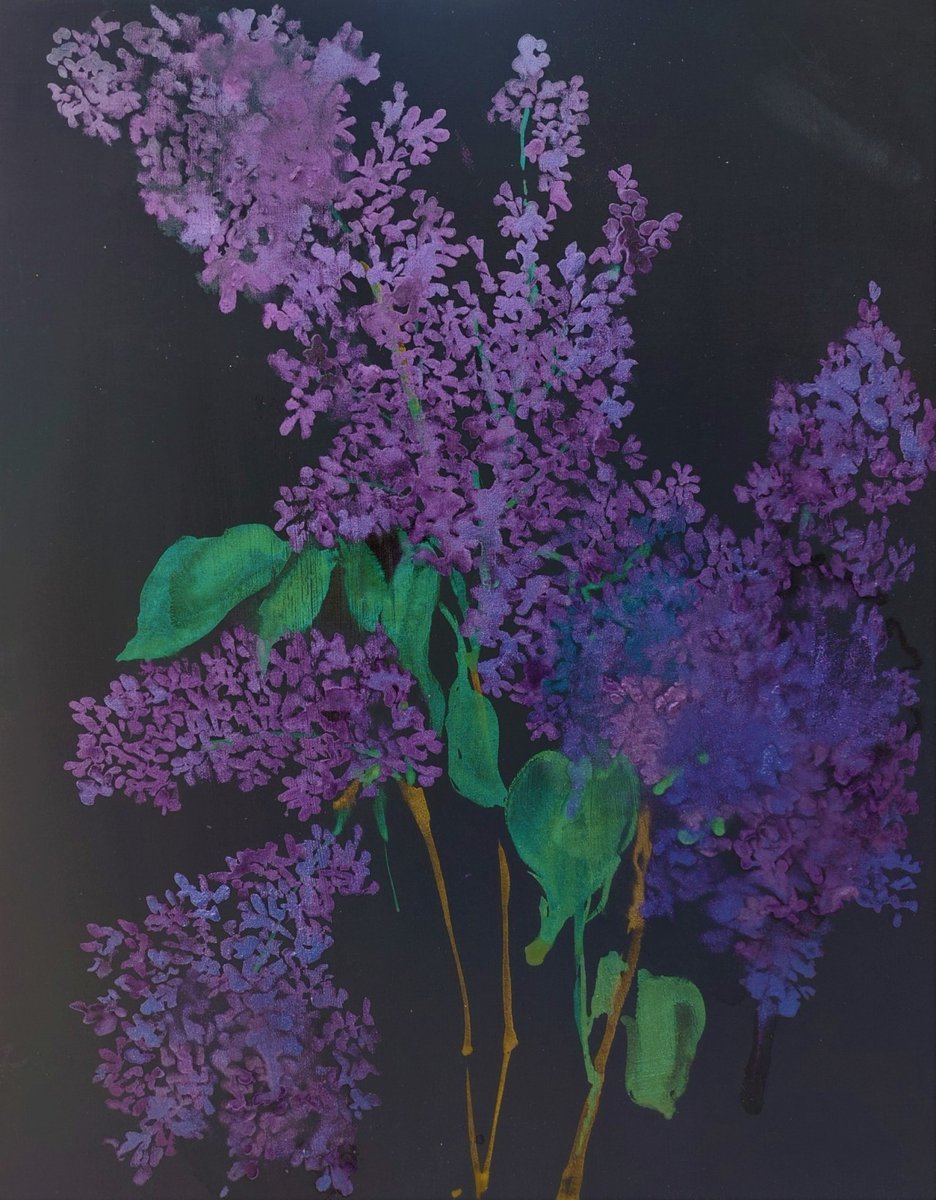 Spring Came Like A Conga Line 
Watercolor on Birch Panel
2022, 16"x 20"
Purple Lilac Blossoms 
#art #artistsontwitter #artwork #ArtistOnTwitter #Flowers #floral #painting #impressionism #syringa #nature

etsy.me/3hZLmHw via <a href="/Etsy/">Etsy</a>