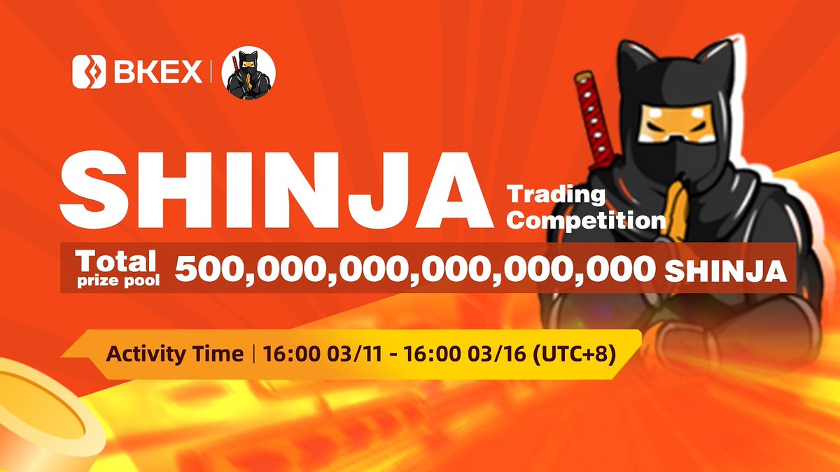 BKEXGlobal's tweet photo. 🗣#SHINJA Is Live On #BKEX

🔥🔥#SHINJA Trading Competition is in full swing

Trade #SHINJA on #BKEX
⏭ Trade: https://t.co/suiIAiGsah

Registration link: https://t.co/6Nla92IuiH https://t.co/UROwfzIDOn