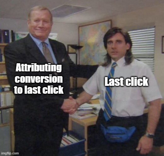 kumar_ridhima's tweet photo. If ever there was a face for "Last click attribution" 😂

Markov chain attribution is much more accurate - > https://t.co/HT4mcf4Wit

#marketing #attribution #DataScience #DigitalMarketing #ArtificialIntelligence #MarketingandSales #performancemarketing #Statistics https://t.co/xp2UkjZZYm