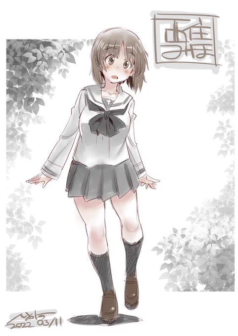 めちゃ久しぶりにみぽりん描いた! 