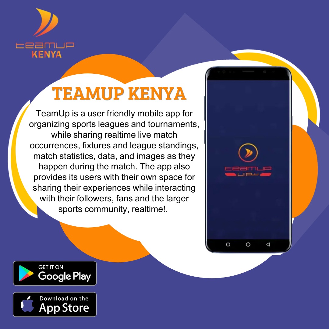 TeamUpKenya's tweet photo. Have you downloaded your TeamUp app yet?
If not, what are you waiting for?

To download, follow the links below:

Google play:
 https://t.co/3DXuWkLwQh

App Store:
 https://t.co/CY7cUdot8k

After installing, Sign up using either your phone number or Google account. https://t.co/2qGI0ial4y