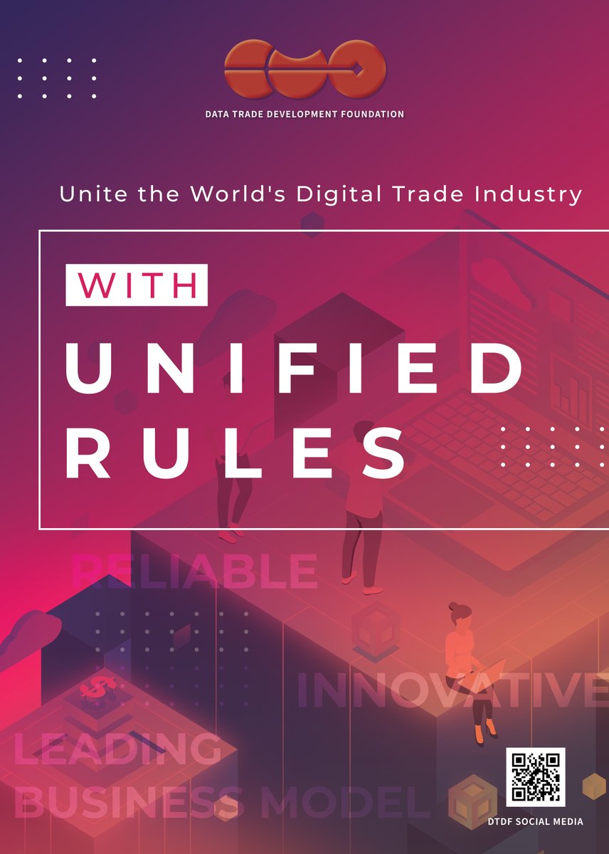 DTDF_HQ's tweet photo. To unite the world's digital trade industry with unified rules, standards, and management systems. Promote to the public, media, and government that digital trade is a reliable, innovative, and leading business model. https://t.co/Y1zeulZu1Y