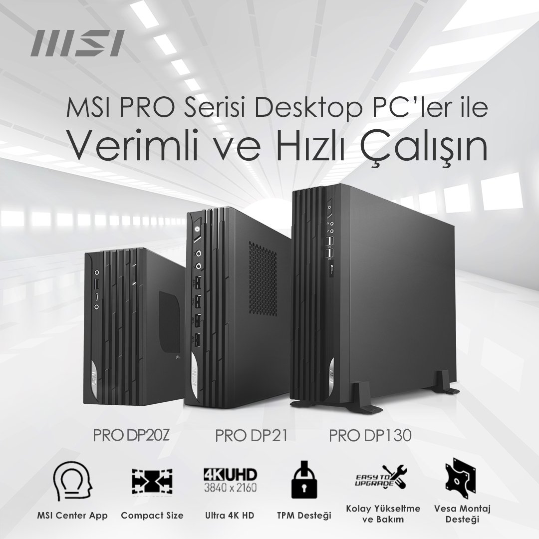 ebrarbilgisayar's tweet image. MSI PRO Serisi masaüstü bilgisayarlarla verimli ve hızlı çalışmanın keyfini çıkarın. 

📌Yanında MSI PRO MP271P, PRO MP271 ve Optix MAG322CR monitörler indirimli fiyatla! 📌

bit.ly/3tMNOqb

@TurkiyeMsi

#ebrarbilgisayar #MSI #msipro #msidesktop  #Monitor #desktop