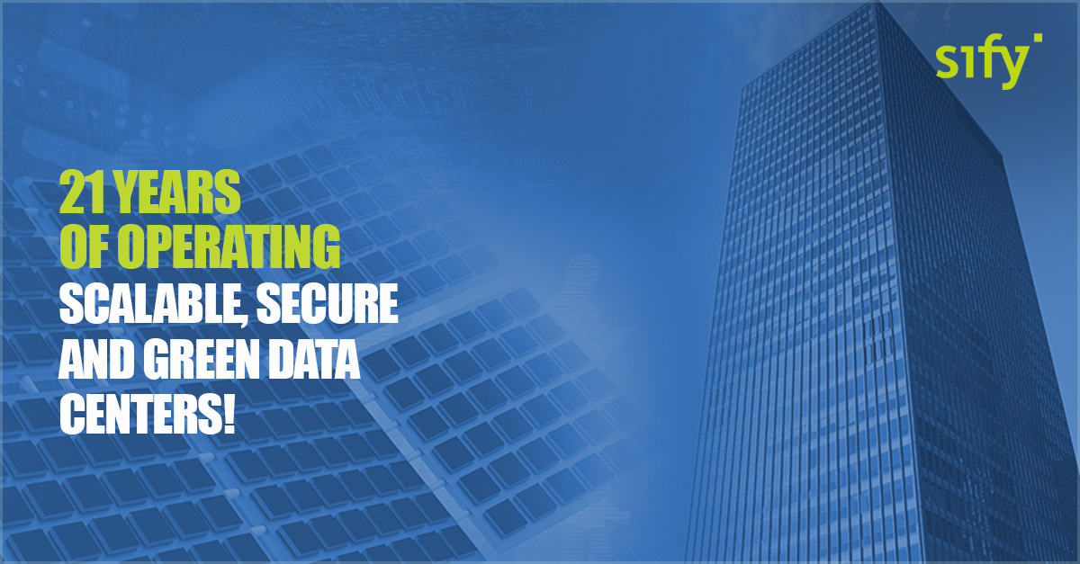 sifytech's tweet photo. 21 years of operating scalable, secure, and green data centers!!!
@sifytech completes 21 years of being India’s first commercial data center in operation.
Click on the link to take a virtual tour of our data center facilities: https://t.co/mqRoSf2Lt9
#datacenter #cloudatcore https://t.co/zAJRq92iIV