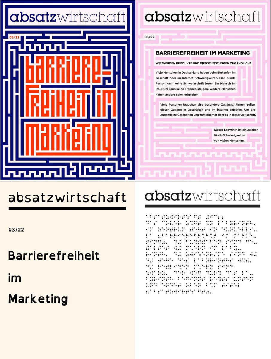 Relaunch bei der @aswonline. "Mein Auftrag war es, die Absatzwirtschaft so auszurichten, als wenn man sie heute starten würde", sagt Chefredakteurin <a href="/alias_ccm/">Christa Catharina Müller</a>. Schwerpunkt der ersten überarbeiteten Ausgabe: Barrierefreiheit im Marketing: journalist.de/startseite/det…