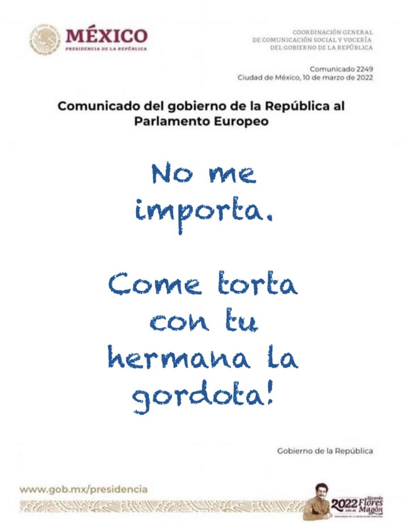 RealMaxPower_'s tweet photo. Qué vergüenza con el Parlamento Europeo y la carta del Gobierno de la República.

#NoMeRepresentan https://t.co/nanXU98B6A