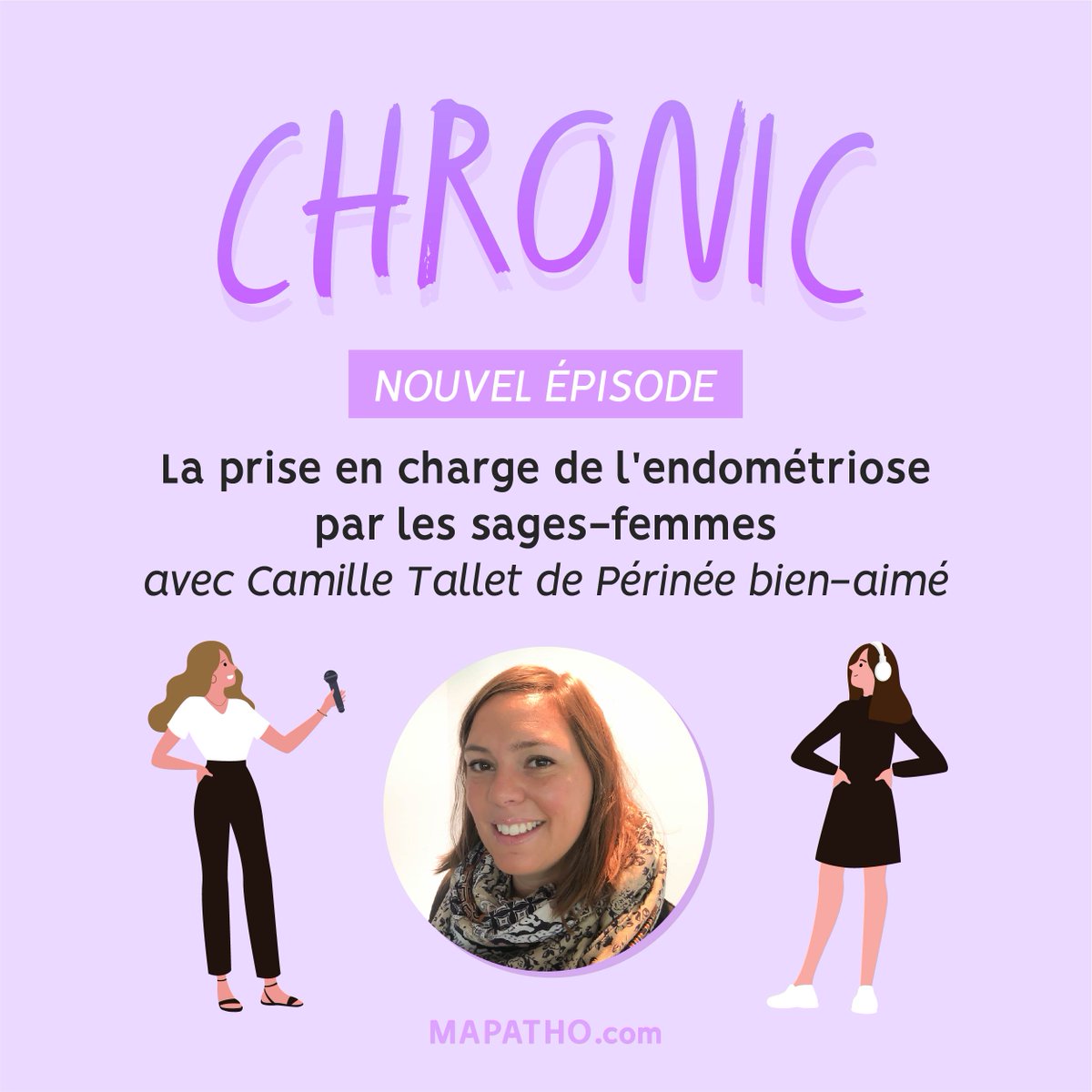 Le 1er épisode de notre podcast Chronic est en ligne ! 🎉

Pour cet épisode dédié à l’endométriose Florence interviewe Camille Tallet, sage-femme et ostéopathe. 💖

Pour l'écouter, c'est juste ici 👉 podcast.ausha.co/chronic

#endométriose #sagefemme #gynécologie #podcast
