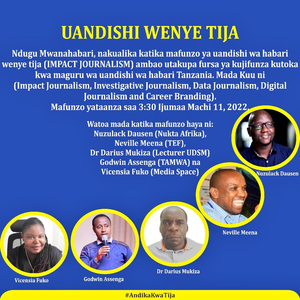 GjAssenga's tweet photo. @sango_sukari kwa kushirikiana na @MediaSpaceTz na @usembassytz wameandaa mafunzo ya #ImpactJournalism kwa waandishi wa habari 300 kutoka mikoa 10 ya Tanzania. Lengo ni kuwajengea uwezo wa kuandika habari zenye tija ili kuisaidia jamii kupitia kalamu zao. #AndikaKwaTija https://t.co/wwA7jfiQ5o
