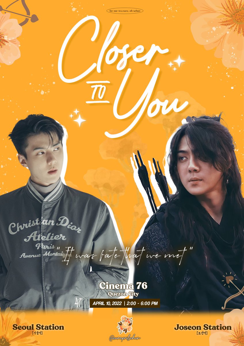 ouraprilsehun's tweet photo. 𝘾𝙇𝙊𝙎𝙀𝙍 𝙏𝙊 𝙔𝙊𝙐 🌸🏹
April 10, 2022 at Cinema '76, Quezon City

Phixos and Filipino Xunqis, join us in our Film Viewing and Cupsleeve event for Oh Sehun!

Here are the packages that you can avail. Registration Form will be posted tonight at 8PM. #CloserToSehun 🌸 https://t.co/VIwP7T53yP