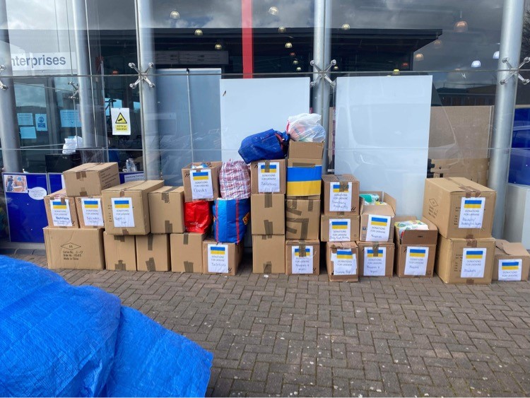 MeadatHilperton's tweet photo. Thank you to all families for contributing to our collections for Ukraine. Thanks particularly to Mrs Thain and Mrs O'Leary for helping sort the donations and arranging transport. The response from our community has been overwhelming.
Thank you. https://t.co/g8NussMRlP