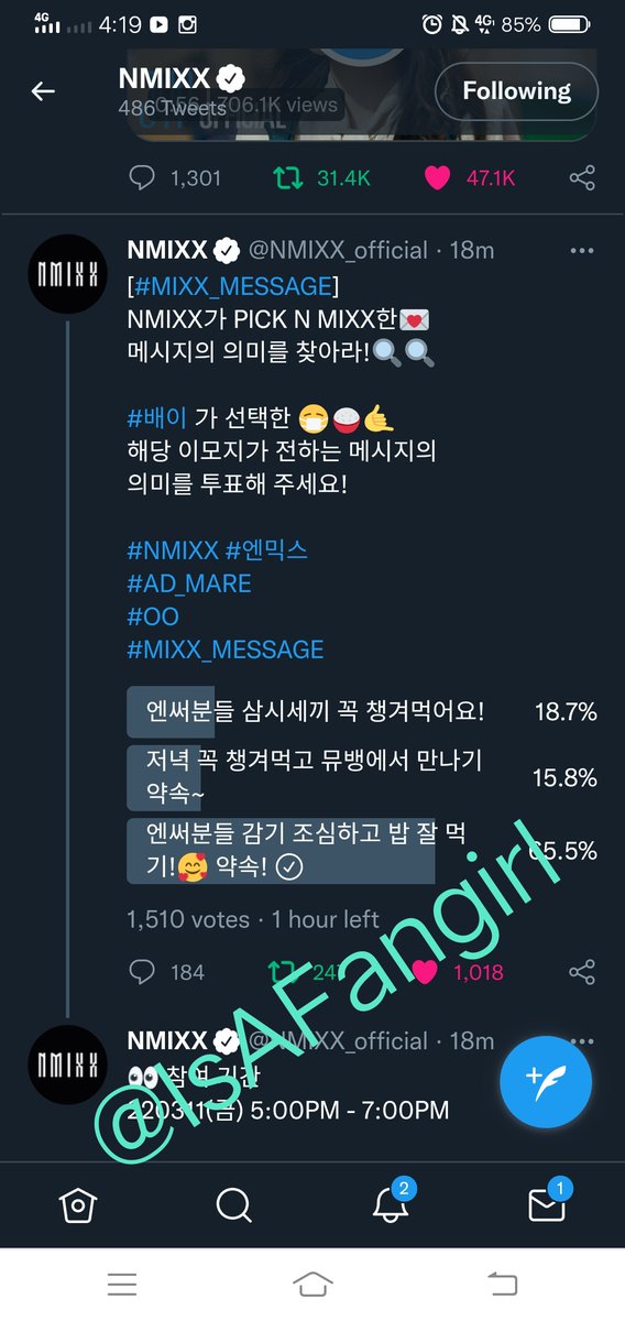 IsAFangirl's tweet photo. @NMIXX_official Love u, nmixx! 

#NMIXX #엔믹스
#AD_MARE
#OO
#MIXX_MESSAGE https://t.co/JeJ68wTQfq