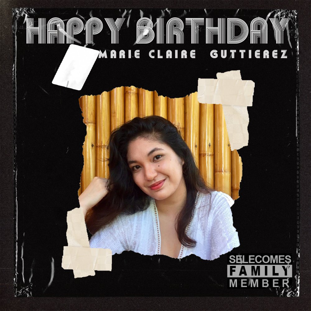 selecomes's tweet photo. Happy birthday to our 5th Year Representative, Marie Claire Gutierrez! 🎉
The SELECOMES family wishes you joy, happiness, and more birthdays to come!! https://t.co/Wzm8SdjKqk