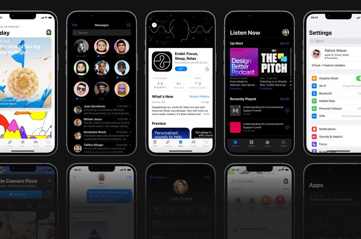 We’re pleased to announce the collection of the latest iOS 15 screens. Made in both Light and Dark Versions with extra attention to the Human Interface Guidelines. Made specially for Stage, available for export to Figma.

stage.so/ios-15-gui