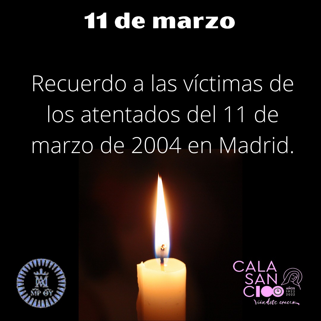 Desde el Colegio queremos recordar el 18° aniversario de los atentados de 2004 y elevar una oración por las 192 víctimas mortales. 
Siempre en nuestro recuerdo.
<a href="/renfe/">Renfe</a>  #11m #11m2022 #noolvidamos #atocha #victim #victimasterrorismo <a href="/madrid/">Ayuntamiento Madrid</a> <a href="/comunidadmadrid/">Comunidad de Madrid</a> #18años #madrid🇪🇸