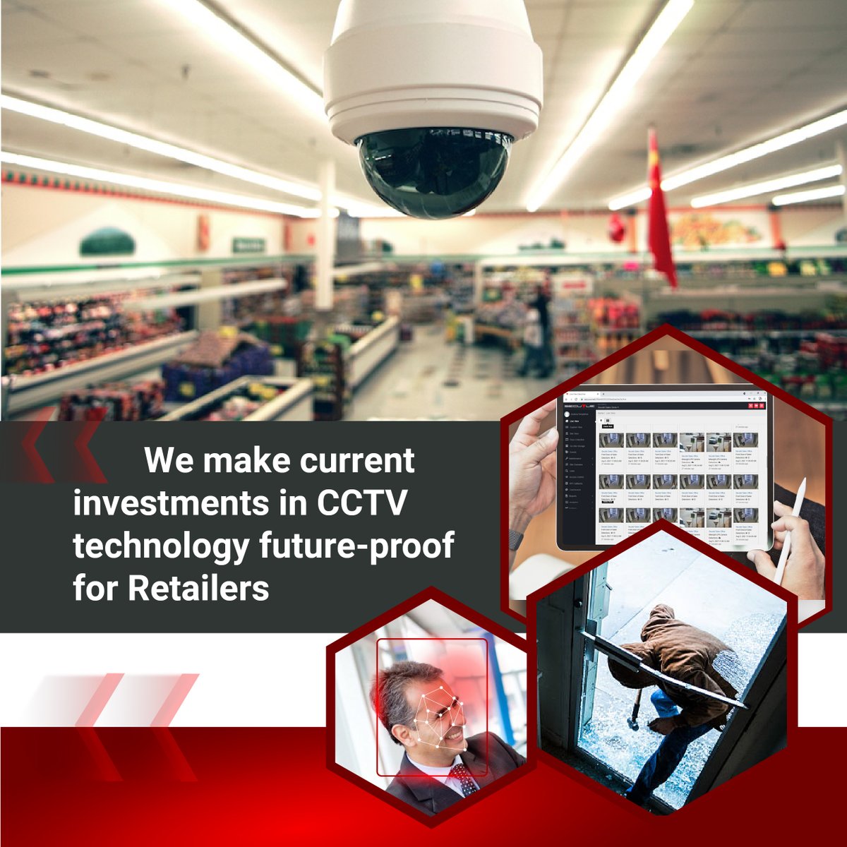 Secuteltech's tweet photo. We make current investments in #CCTV technology future-proof for #Retailers!
SecuVue helps to deliver a better shopping experience with facial recognition and #facialanalytics such as age estimation & gender detection.
Contact us today to find out more.
sales@secutel.co.za https://t.co/lD7dMxnSi5